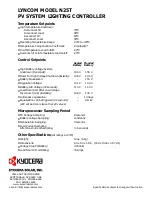 Предварительный просмотр 2 страницы Kyocera LYNCOM N25T Datasheet