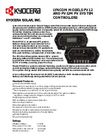 Kyocera LYNCOM PV12 Datasheet предпросмотр