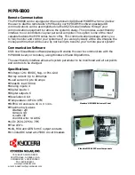 Предварительный просмотр 2 страницы Kyocera MPR-9800 Datasheet