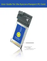 Preview for 1 page of Kyocera Passport 1X EVDO PC Card User Manual