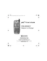 Предварительный просмотр 1 страницы Kyocera pdQ2 User Manual