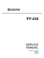 Preview for 1 page of Kyocera PF-430 Service Manual