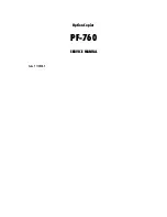 Preview for 1 page of Kyocera PF-760 Service Manual