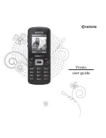 Предварительный просмотр 1 страницы Kyocera Presto User Manual