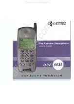 Предварительный просмотр 1 страницы Kyocera QCP 6035 User Manual