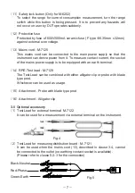 Предварительный просмотр 9 страницы Kyoritsu Electrical Instruments Works 6200 Instruction Manual