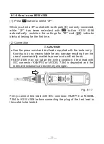 Предварительный просмотр 27 страницы Kyoritsu Electrical Instruments Works KEW 4506 Instruction Manual