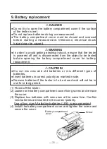 Предварительный просмотр 38 страницы Kyoritsu Electrical Instruments Works KEW 4506 Instruction Manual