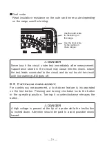 Предварительный просмотр 21 страницы Kyoritsu Electrical Instruments Works KEW3431 Instruction Manual