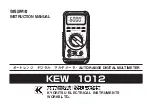 KYORITSU KEW 1012 Instruction Manual preview