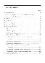 Preview for 2 page of KYORITSU KEW 1109 Instruction Manual