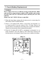 Preview for 29 page of KYORITSU KEW 1109 Instruction Manual