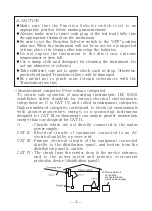 Preview for 6 page of KYORITSU KEW 2003A Instruction Manual