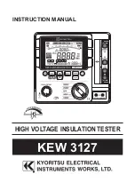 Preview for 1 page of KYORITSU KEW 3127 Instruction Manual