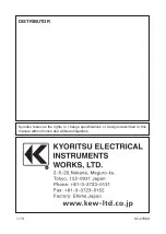 Preview for 60 page of KYORITSU KEW 3127 Instruction Manual