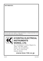 Preview for 84 page of KYORITSU KEW 3128 Instruction Manual