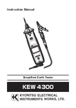 KYORITSU kew 4300 Instruction Manual preview