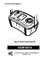 Preview for 1 page of KYORITSU KEW 6016 Instruction Manual