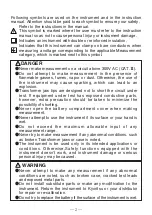 Preview for 4 page of KYORITSU KEW SNAP 2413R Instruction Manual