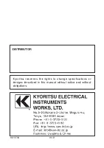 Preview for 24 page of KYORITSU KEW SNAP 2413R Instruction Manual