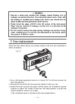 Preview for 26 page of KYORITSU KEW6201A Instuction Manual