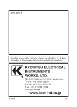 Preview for 28 page of KYORITSU KEW6201A Instuction Manual