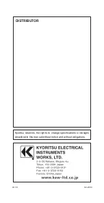 Preview for 48 page of KYORITSU KEW6205 Instruction Manual