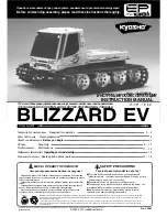 Kyosho BLIZZARD EV Instruction Manual предпросмотр