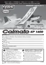 Предварительный просмотр 1 страницы Kyosho Calmato EP 1400 Instruction Manual