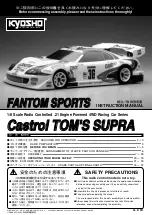 Kyosho Castrol TOM's Supra Instruction Manual предпросмотр