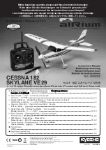 Предварительный просмотр 1 страницы Kyosho Cessna 182 Skylace VE29 Airium Instruction Manual