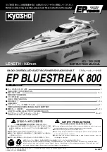 Предварительный просмотр 1 страницы Kyosho EP BLUESTREAK 800 Instruction Manual