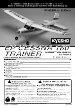 Kyosho EP CESSNA 180 TRAINER Instruction Manual предпросмотр