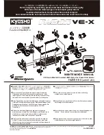 Kyosho FAZER VE-X (with KT-200) Maintenance Manual предпросмотр