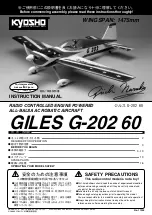 Предварительный просмотр 1 страницы Kyosho GILES G-202 60 Instruction Manual