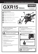 Preview for 6 page of Kyosho GXR15MR Instruction Manual