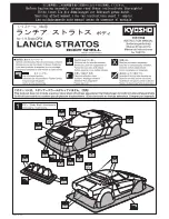 Kyosho LANCIA STRATOS Body shell Instruction Manual предпросмотр