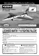 Предварительный просмотр 1 страницы Kyosho LOCKHEED MARTIN F-16 FIGHTING FALCON Instruction Manual