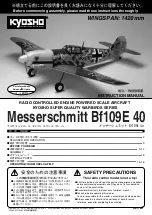 Предварительный просмотр 1 страницы Kyosho Messerschmitt Bf109E 40 Instruction Manual