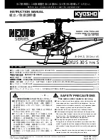 Kyosho NEXUS 30 S Instruction Manual предпросмотр