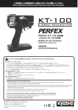 Kyosho PERFEX KT-100 Instruction Manual preview