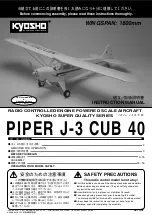 Предварительный просмотр 1 страницы Kyosho PIPER J-3 CUB 50 Instruction Manual