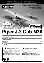 Kyosho Piper J-3 Cub M36 Instruction Manual предпросмотр