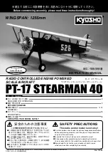 Предварительный просмотр 1 страницы Kyosho PT-17 STEARMAN 40 Instruction Manual