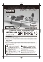 Preview for 1 page of Kyosho Supermarine Spitfire 40 Instruction Manual