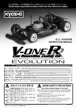 Предварительный просмотр 1 страницы Kyosho V-One R Evo Instruction Manual