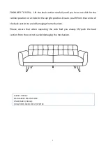 Предварительный просмотр 5 страницы Kyoto GALLWAY SOFA BED Assembly Instructions