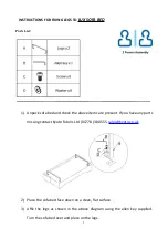 Preview for 2 page of Kyoto LUX SOFA BED Quick Start Manual