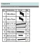 Предварительный просмотр 3 страницы Kyoto Shaker Style 6’0ft Bed Assembly Instructions Manual