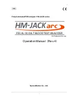 Предварительный просмотр 1 страницы Kyowa Medex Co., Ltd. HM-JACK Series Operation Manual